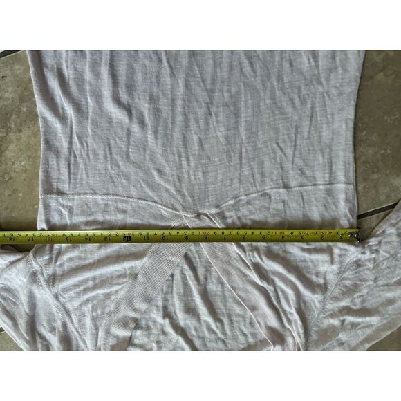 Athleta M Soft Knit V Neck Pullover Sweater Top Light Pink - Picture 4 of 6